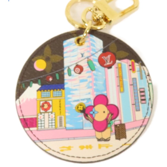 LOUIS VUITTON LV GHW VIVIENNE PORTE CLES ILLUSTRE CHARM MONOGRAM BROWN - Picture 1 of 6